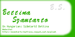 bettina szamtarto business card
