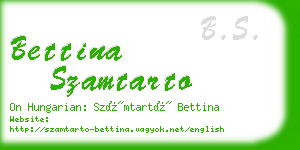 bettina szamtarto business card